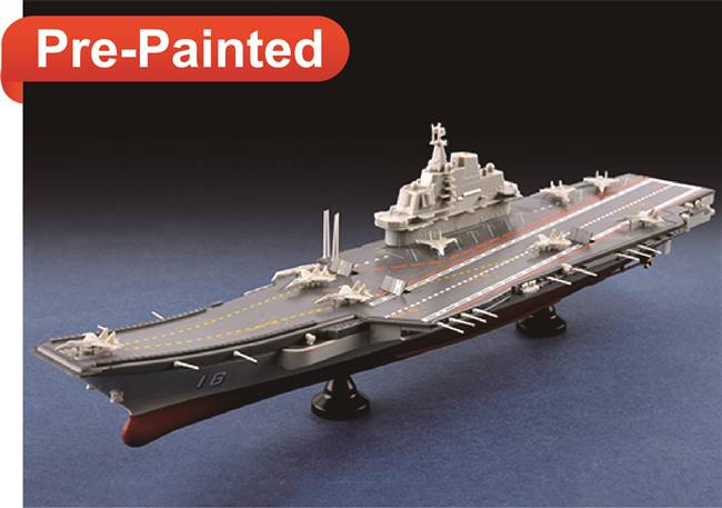 1/1000 PLA Chinese Navy LiaoNing CV16 Aircraft Carrier (Pre-Painted Snap) Model Kit