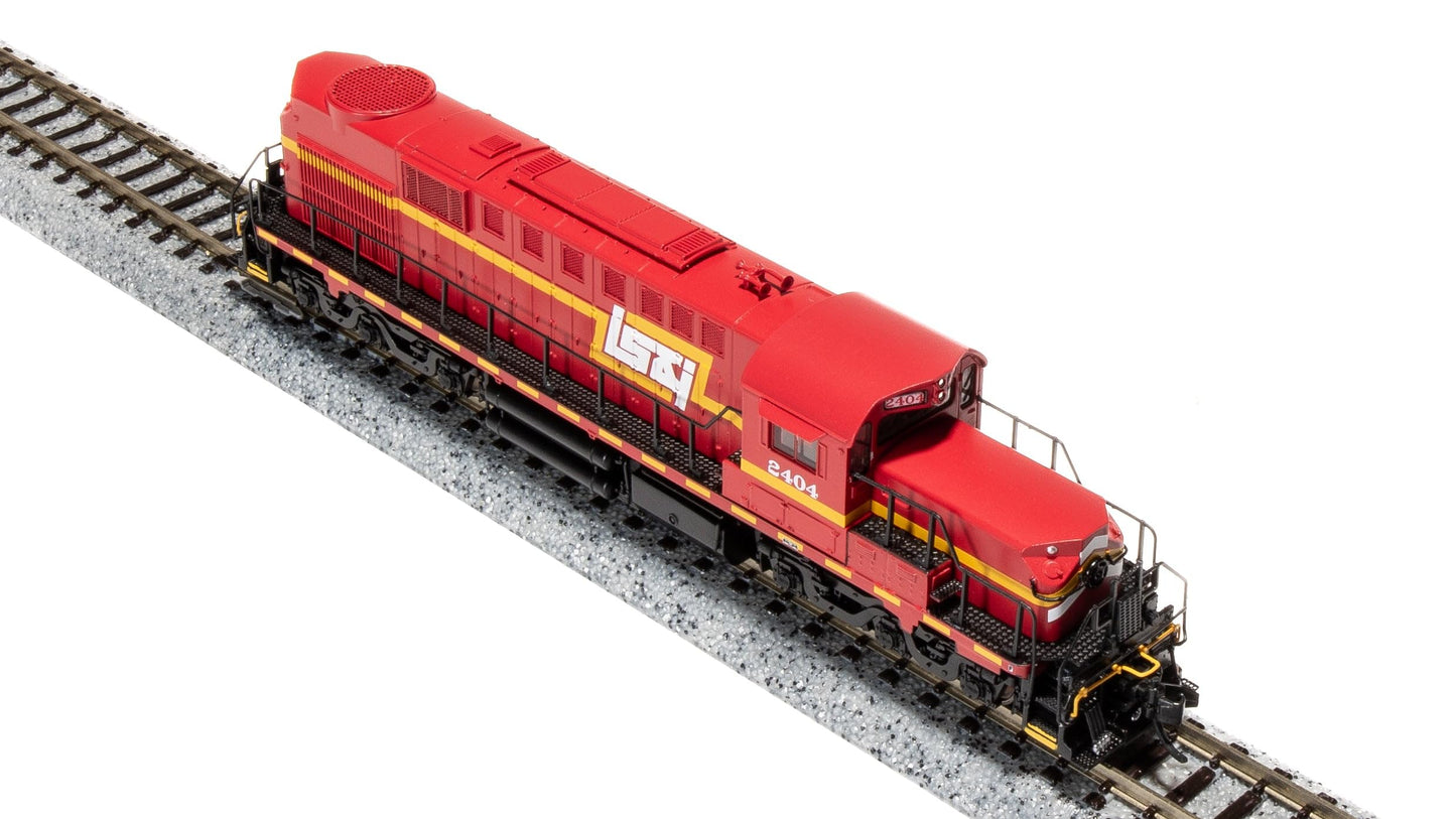Broadway Limited 6619 Alco RSD-15, LS&I #2404, Red, Yellow & White, Paragon4 Sound/DC/DCC, N