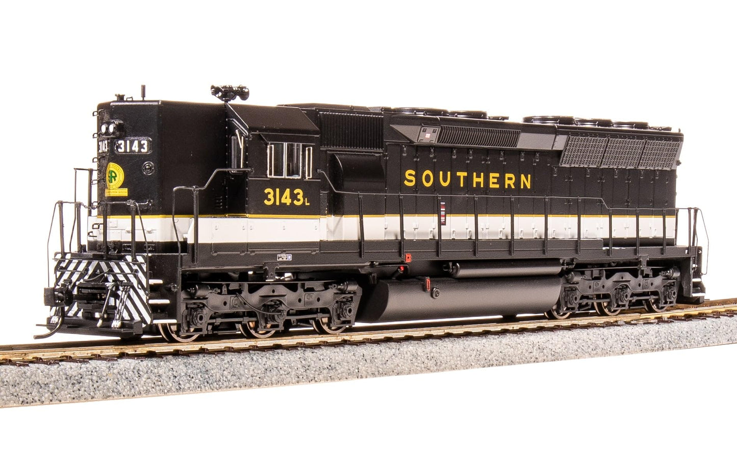 Broadway Limited 4292 EMD SD45, SOU #3143, Black, White, Gold Scheme, Paragon4 Sound/DC/DCC, HO (High Hood)