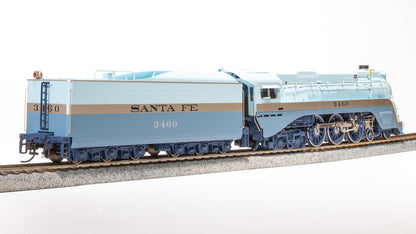 Broadway Limited Imports 7350 ATSF Blue Goose, 3460, As-Delivered w/ 3460 on Side of Tender, Paragon4 Sound/DC/DCC, Smoke, HO