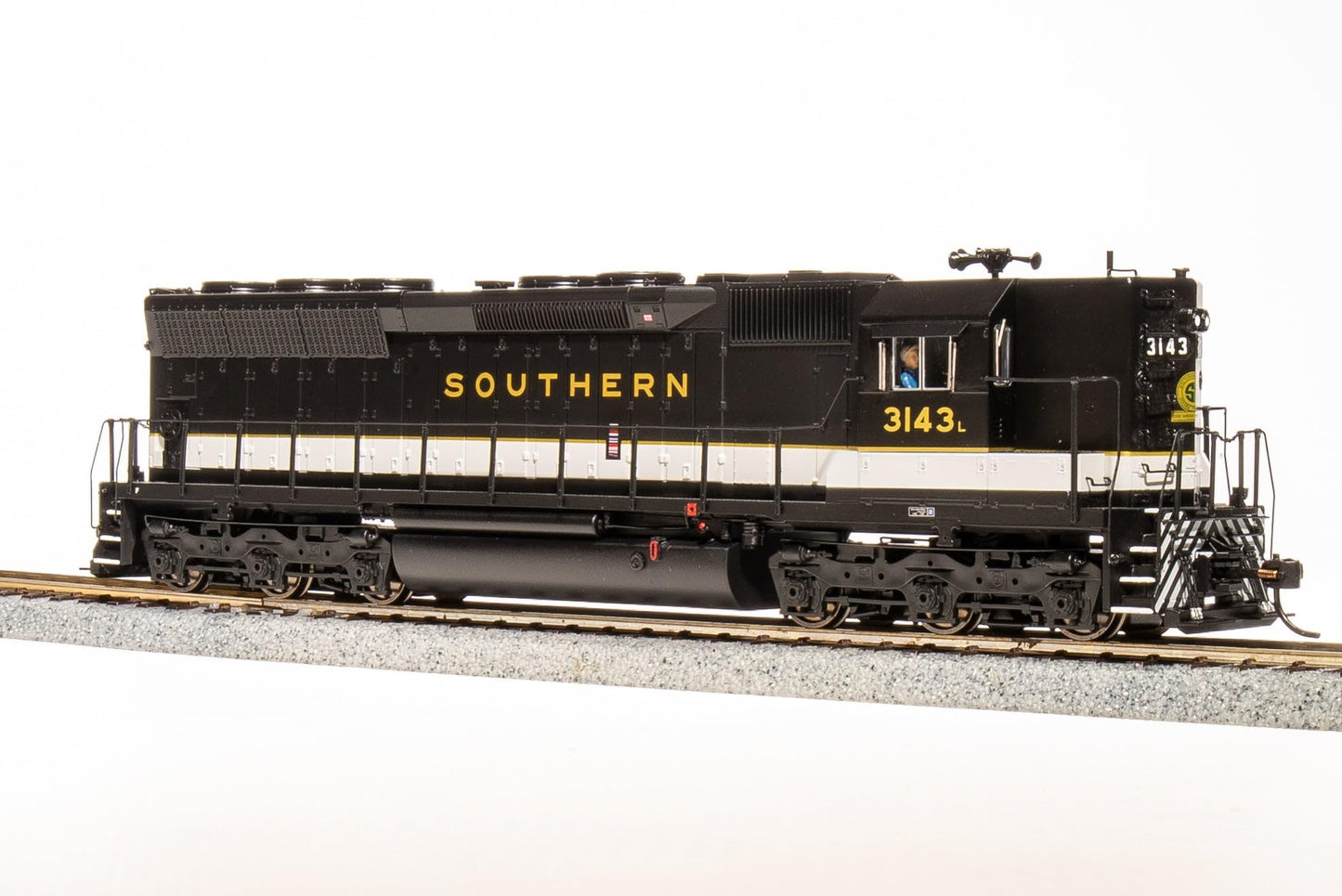 Broadway Limited 4291 EMD SD45, SOU #3128, Black, White, Gold Scheme, Paragon4 Sound/DC/DCC, HO (High Hood)