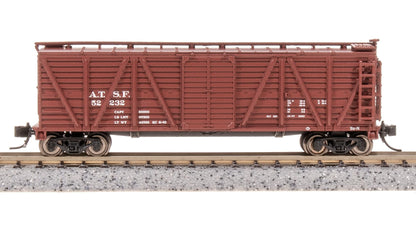 Broadway Limited 8457 40' Wood Stock Car, ATSF 52240, Mule Sounds, N Scale