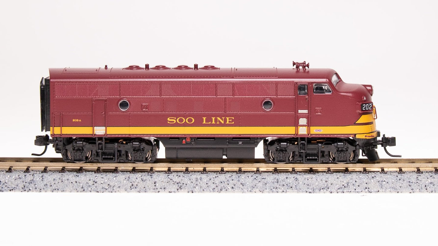 Broadway Limited 6849 EMD F3A, SOO 202A, Maroon & Imitation Gold, Paragon4 Sound/DC/DCC, N