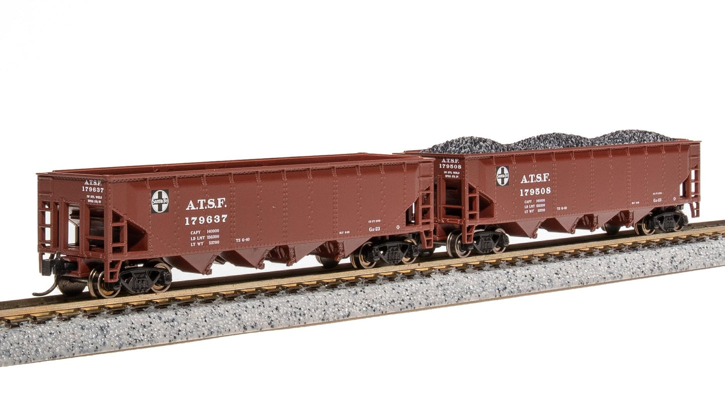Broadway Limited 7433 ARA 70-Ton Quad Hopper, ATSF, 4-Pack, N (Fantasy Paint Scheme)