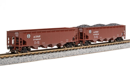Broadway Limited 7433 ARA 70-Ton Quad Hopper, ATSF, 4-Pack, N (Fantasy Paint Scheme)