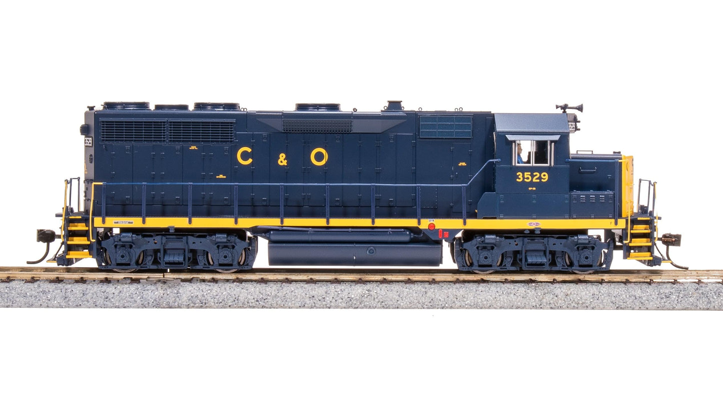 Broadway Limited 7536 EMD GP35, C&O 3529, "C&O w/Yellow Nose, Paragon4 Sound/DC/DCC, HO Scale