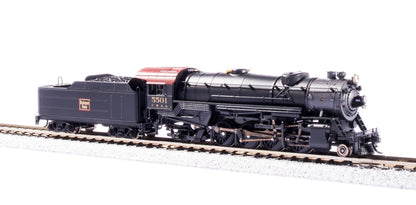 Broadway Limited 3972 USRA Heavy Mikado, CBQ 5501, Paragon4 Sound/DC/DCC, N