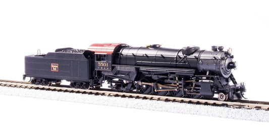 Broadway Limited 3972 USRA Heavy Mikado, CBQ 5501, Paragon4 Sound/DC/DCC, N