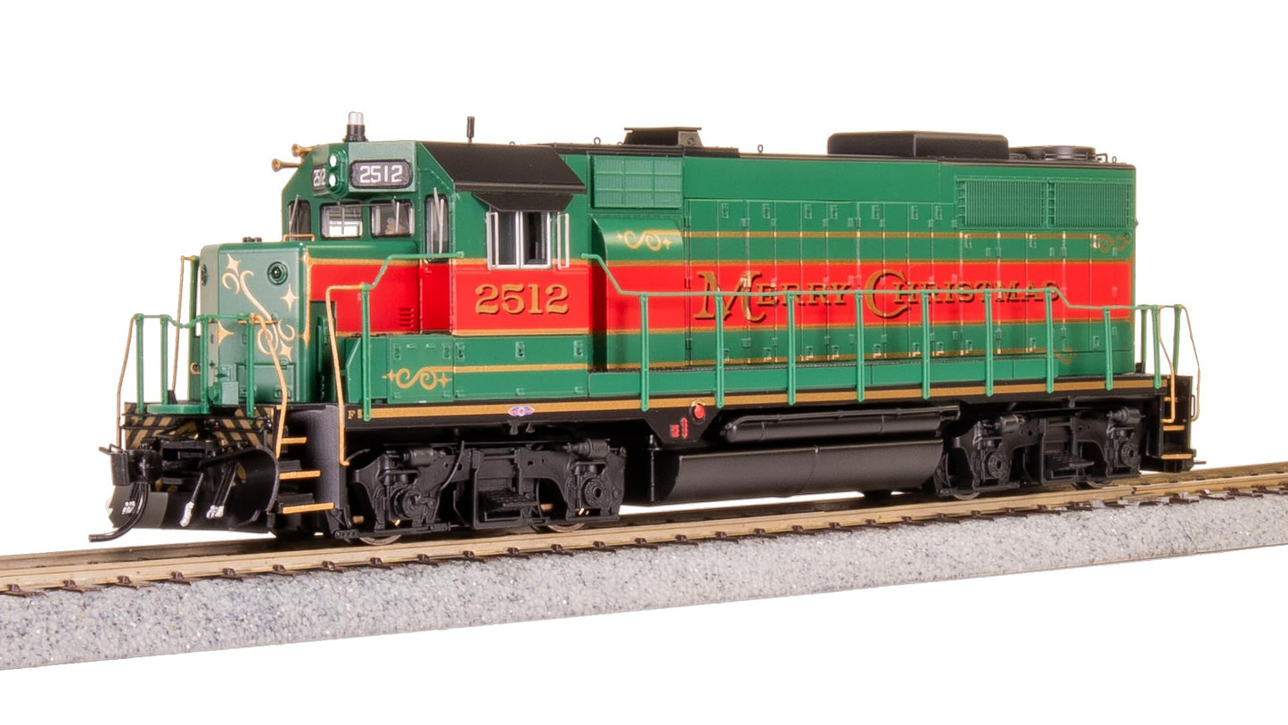 Broadway Limited 10025 EMD GP35, Christmas Holiday Scheme, Paragon4 Sound/DC/DCC, with Holiday Sounds, HO Scale
