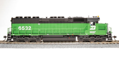 Broadway Limited 4285 EMD SD45, BN #6538, Green & Black, Paragon4 Sound/DC/DCC, HO