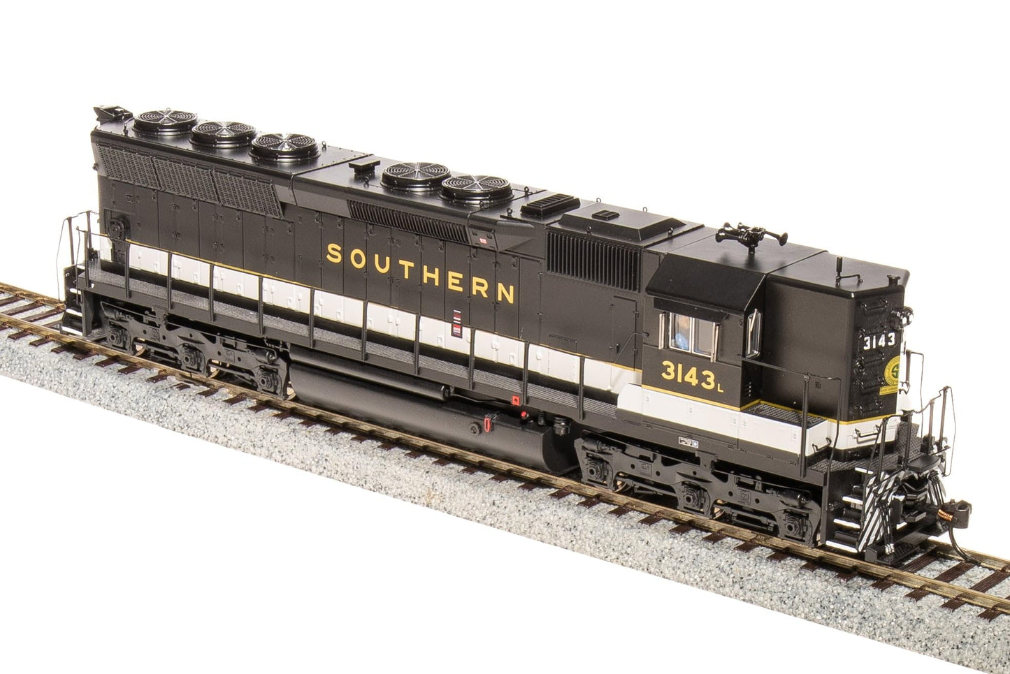 Broadway Limited 4291 EMD SD45, SOU #3128, Black, White, Gold Scheme, Paragon4 Sound/DC/DCC, HO (High Hood)