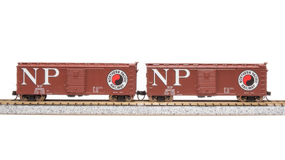 Broadway Limited 7280 USRA 40' Steel Boxcar, NP, 2-Pack, N