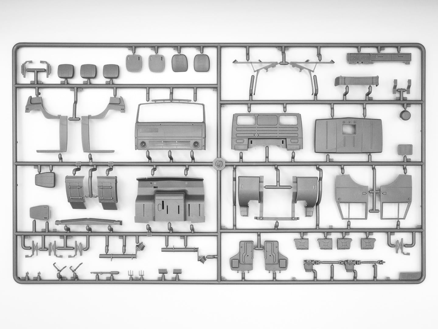 KAMAZ-4310 Ukrainian Military Box Truck - Plastic Military Model Kit - Scale 1:35