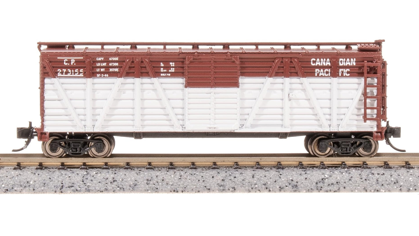 Broadway Limited 8460 40' Wood Stock Car, CP 273190, Mule Sounds, N Scale