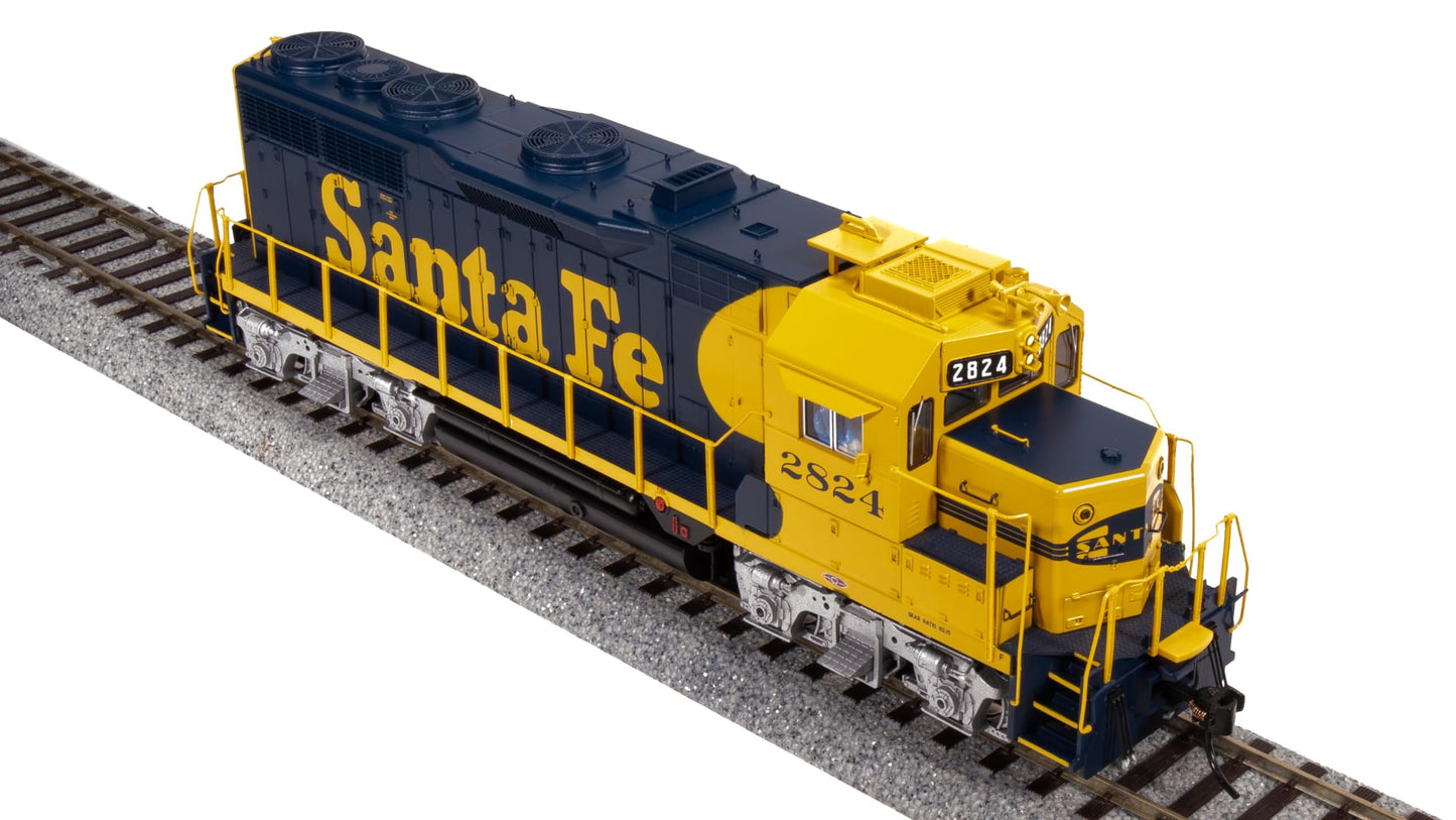 Broadway Limited 7530 EMD GP35, ATSF 2824, Blue Warbonnet, Paragon4 Sound/DC/DCC, (GP35u) HO Scale