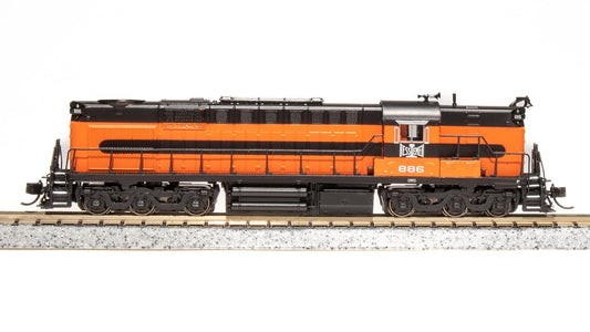Broadway Limited 6614 Alco RSD-15, B&LE #885, Orange & Black, Paragon4 Sound/DC/DCC, N