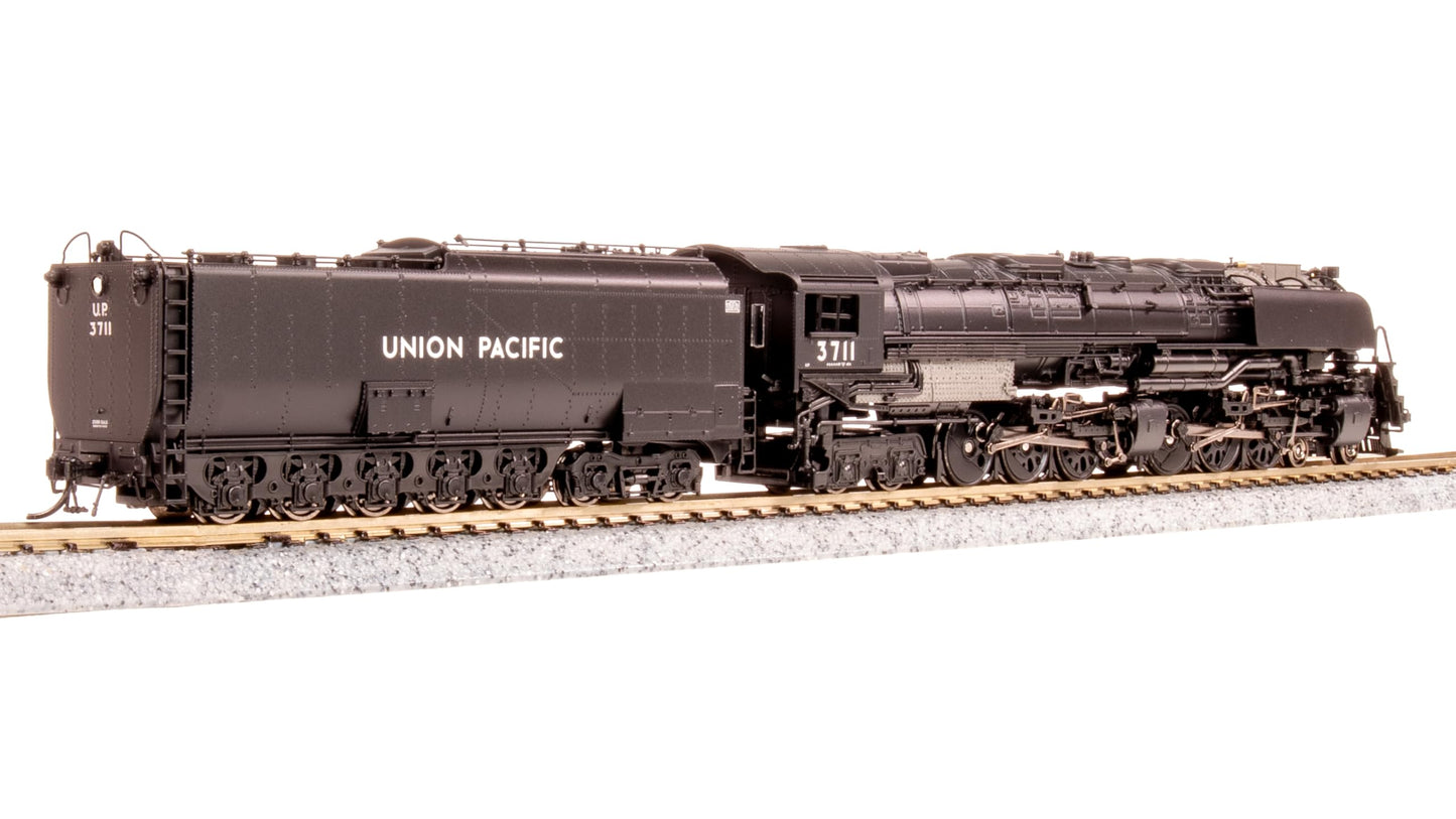 Broadway Limited 8652 UP Challenger 4-6-6-4, #3711, Black & Graphite, Oil Tender, w/Wind Wings, No-Sound/DCC-Ready, N Scale