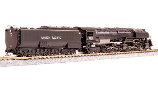 Broadway Limited 8652 UP Challenger 4-6-6-4, #3711, Black & Graphite, Oil Tender, w/Wind Wings, No-Sound/DCC-Ready, N Scale