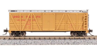 Broadway Limited 8463 40' Wood Stock Car, UP 49340, Mule Sounds, N Scale