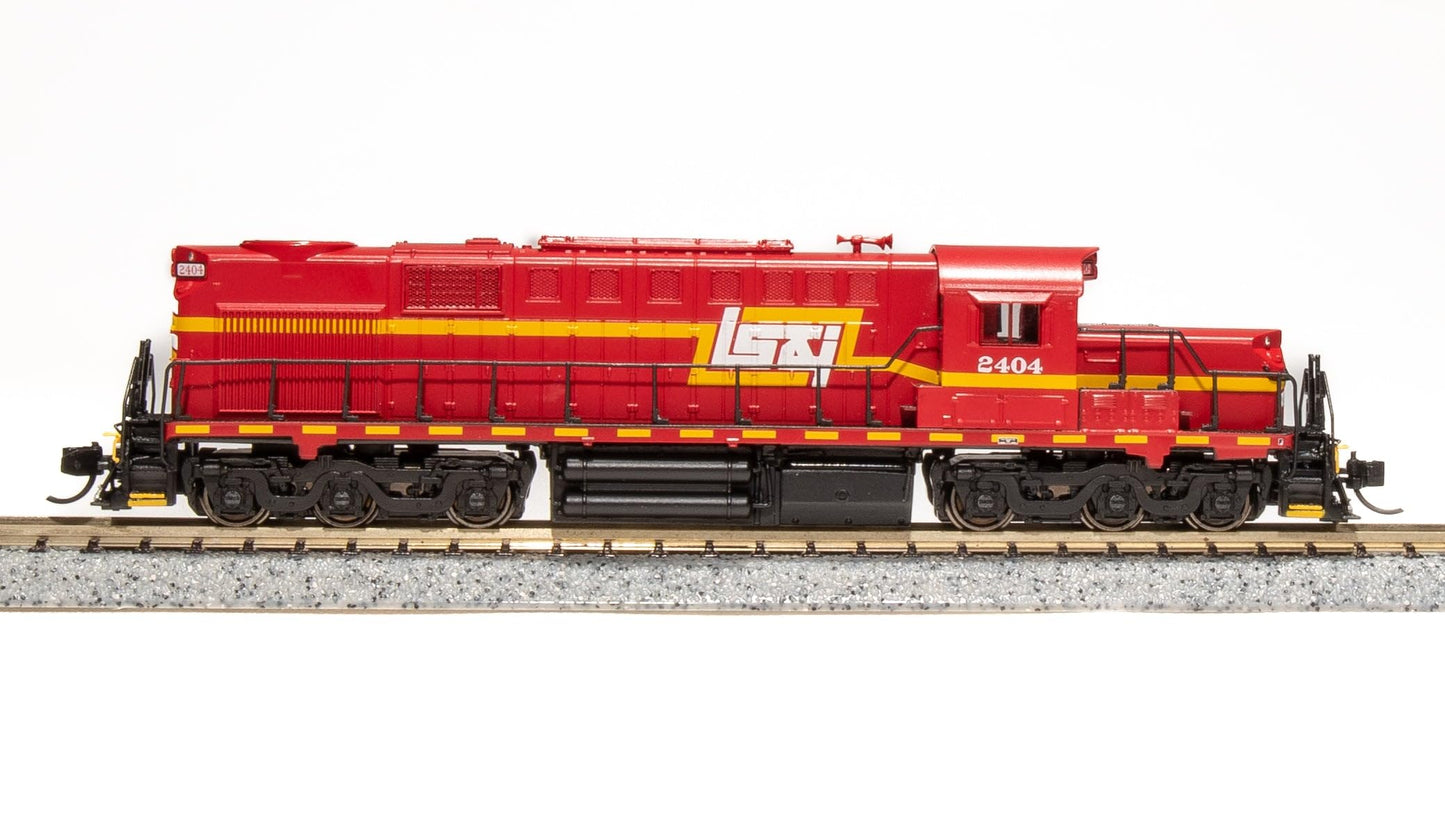 Broadway Limited 6619 Alco RSD-15, LS&I #2404, Red, Yellow & White, Paragon4 Sound/DC/DCC, N