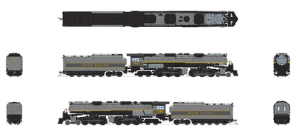 Broadway Limited 8654 UP Challenger 4-6-6-4, #3982, Two-Tone Gray, Oil Tender, w/Wind Wings, No-Sound/DCC-Ready, N Scale