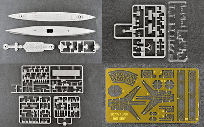 1/700 HMS Kent British Heavy Cruiser