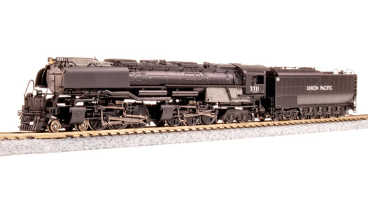 Broadway Limited 8652 UP Challenger 4-6-6-4, #3711, Black & Graphite, Oil Tender, w/Wind Wings, No-Sound/DCC-Ready, N Scale