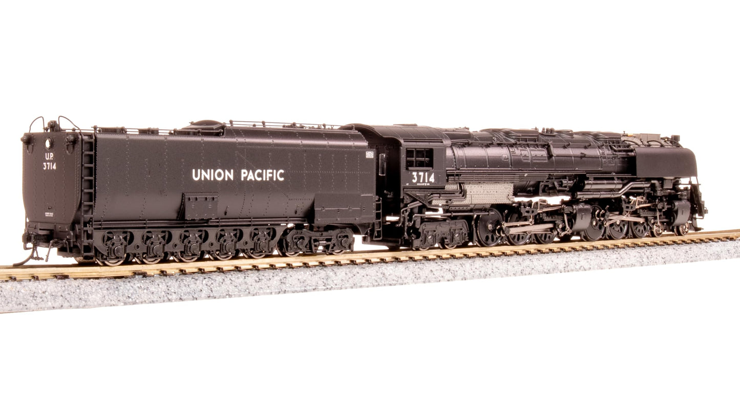 Broadway Limited 6983 UP Challenger 4-6-6-4, #3714, Black & Graphite, Oil Tender, w/Wind Wings, Paragon4 Sound/DC/DCC, Smoke, N Scale