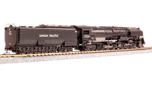 Broadway Limited 8653 UP Challenger 4-6-6-4, #3714, Black & Graphite, Oil Tender, w/Wind Wings, No-Sound/DCC-Ready, N Scale