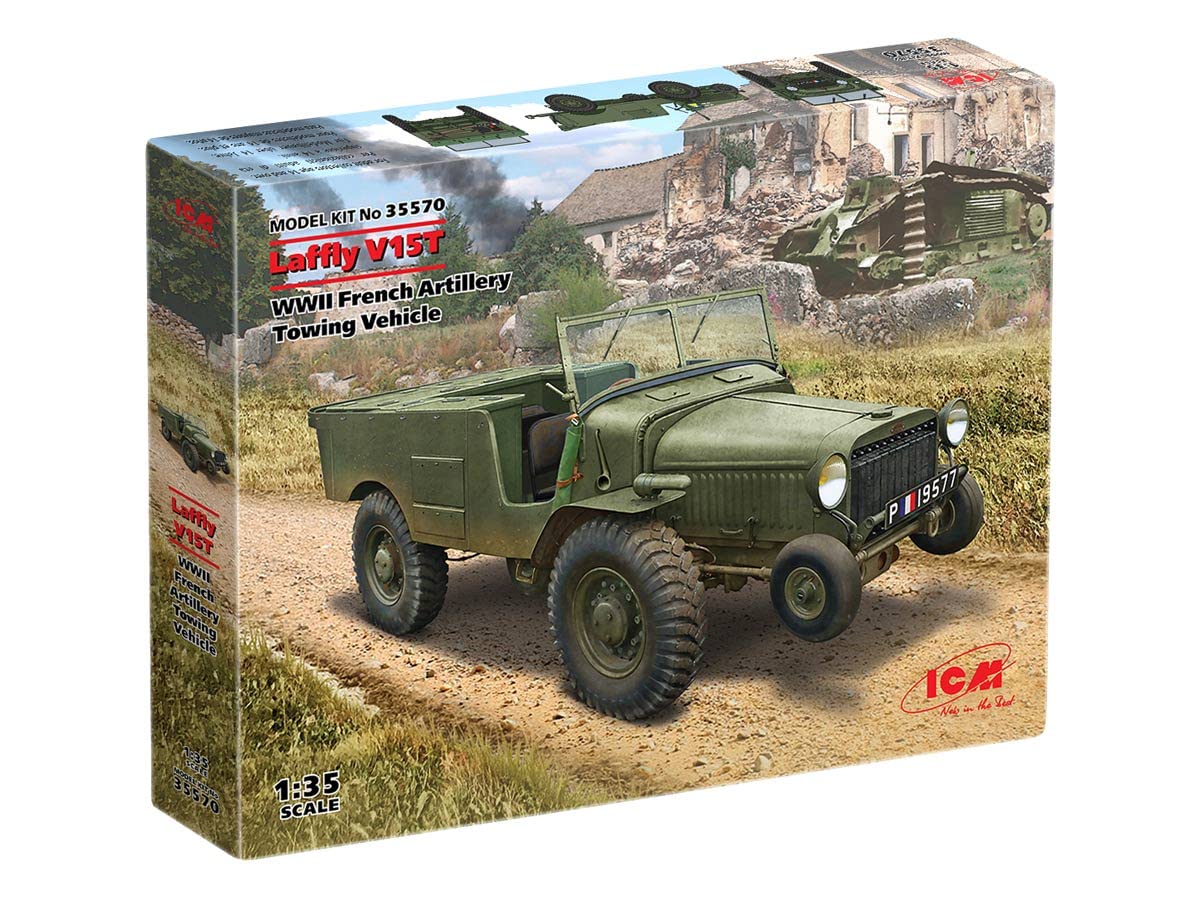 Plastic Military Vehicle Model Kit Laffly V15T, WWII French Artillery Towing Vehicle