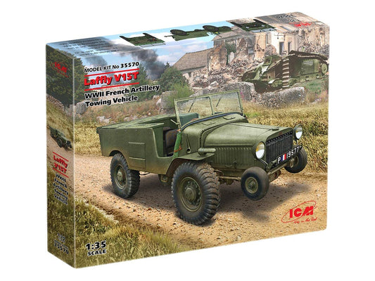 Plastic Military Vehicle Model Kit Laffly V15T, WWII French Artillery Towing Vehicle