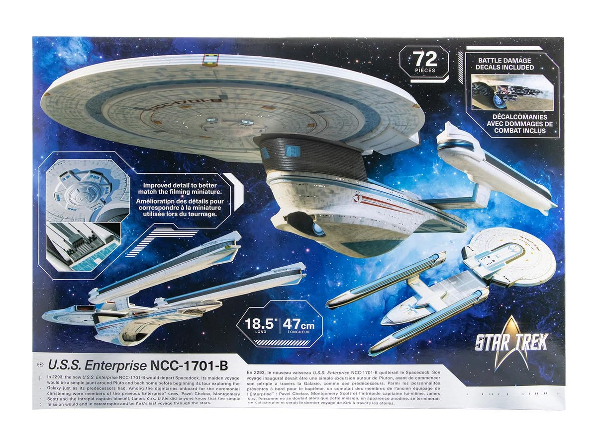 AMT Star Trek: Generations U.S.S. Enterprise NCC-1701-B Model Kit, 1:1000 Scale