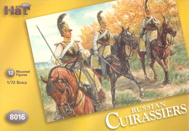 1/72 Napoleonic Russian Cuirassiers & Horses (24)