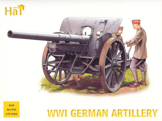 1/72 WWI German Artillery (48 w/4 Cannons)