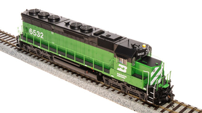 Broadway Limited 4284 EMD SD45, BN #6532, Green & Black, Paragon4 Sound/DC/DCC, HO