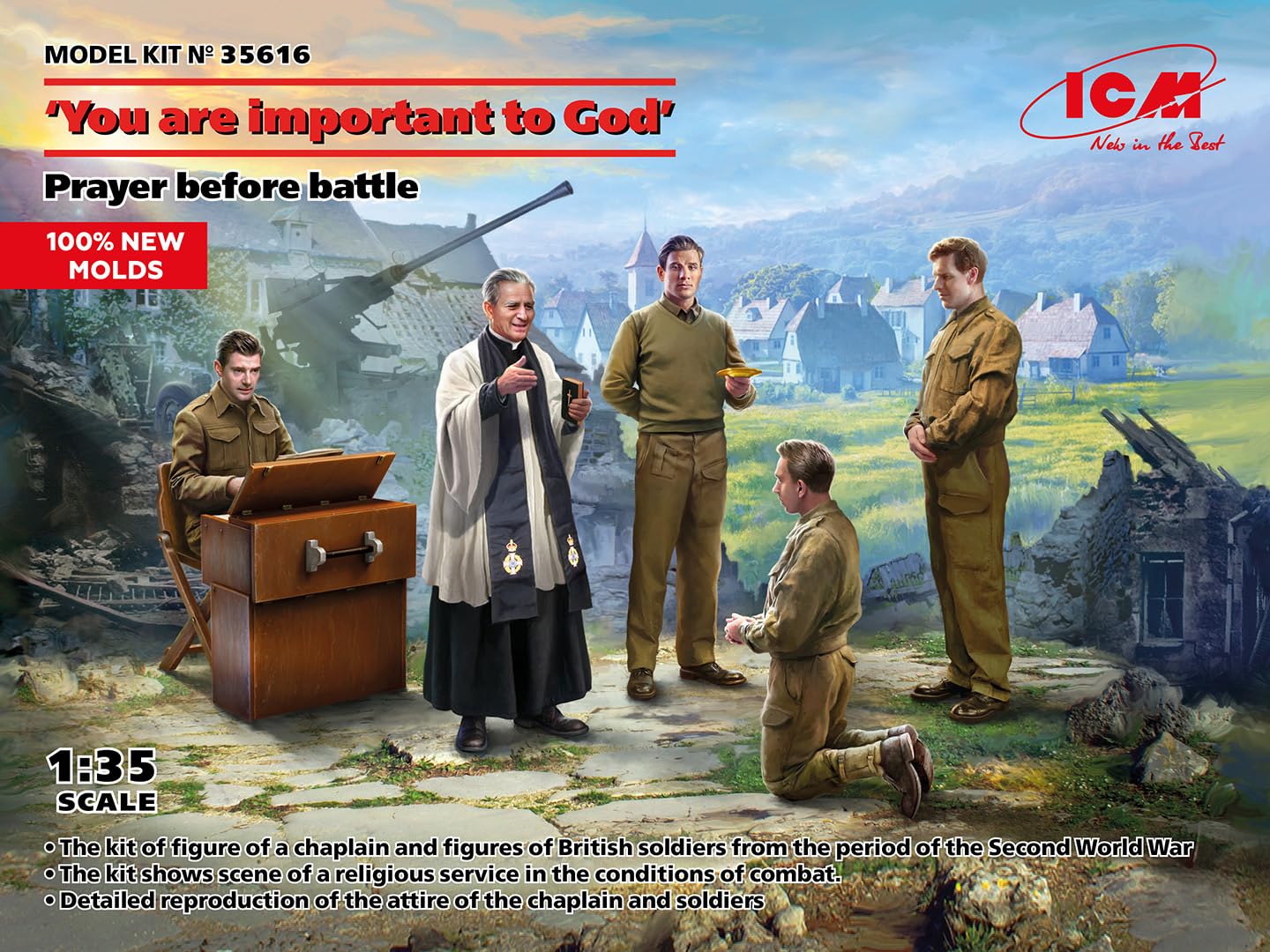 'You are Important to God' - Prayer Before Battle - 100% New Molds