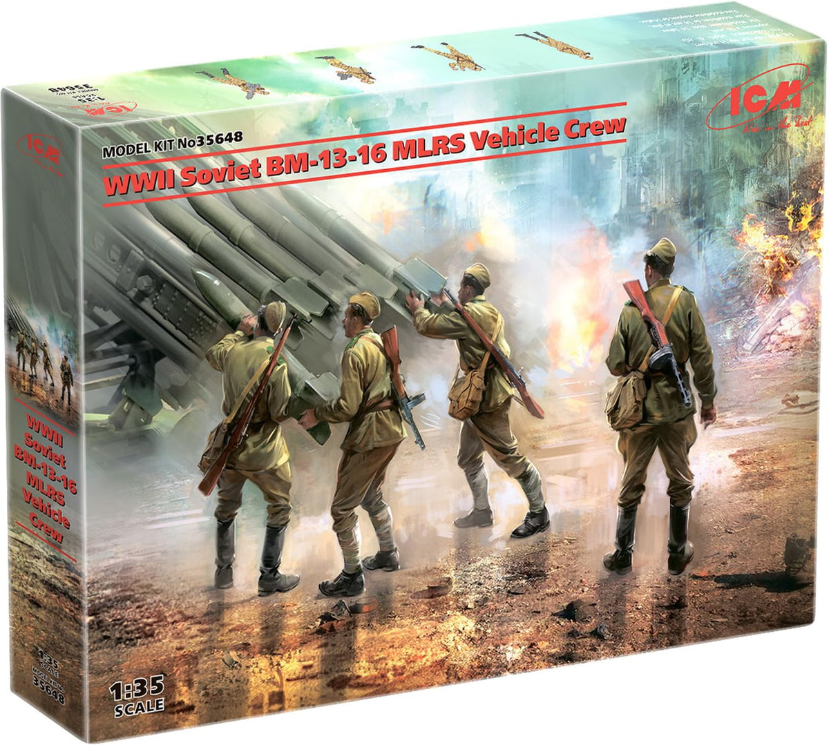 WWII Soviet BM-13-16 MLRS Vehicle Crew