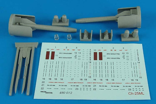 1/48 Ch25ML (AS10 Karen) Air-to-Ground Missiles (D)