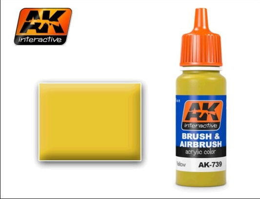 Yellow Acrylic Paint 17ml Bottle (D)