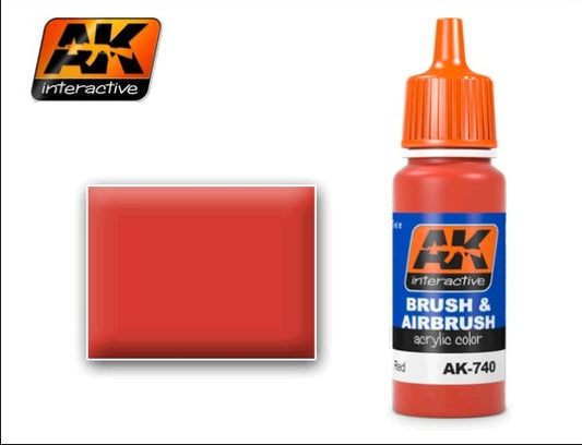 Red Acrylic Paint 17ml Bottle (D)