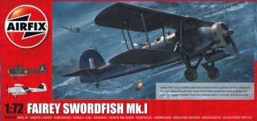 1/72 Fairey Swordfish Mk 1 Royal Navy Torpedo Bomber BiPlane