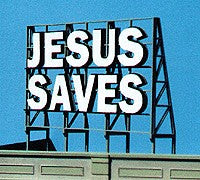 Jesus Saves Z, N, HO, Scale Billboard Kit