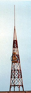 Television Broadcast Tower Kit For Z, N, HO Scale