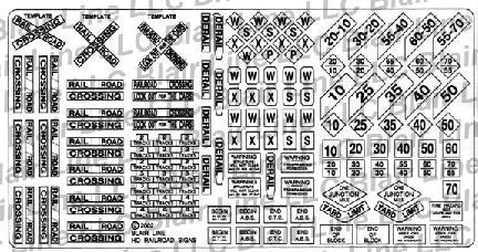 N Railroad Warning Signs