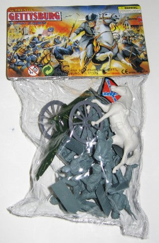 54mm Gettysburg Confederate Figure Playset (12pcs) (Bagged) (Americana)