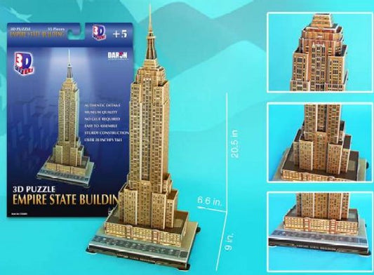 Empire State Building (New York, USA) 3D Foam Puzzle (55pcs)