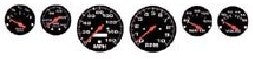 1/24-1/25 Street Rod Gauges #2 (Black)