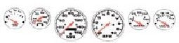 1/24-1/25 Performance Gauges (White)