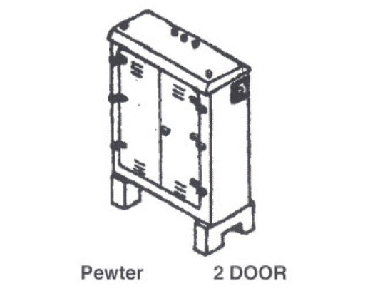 HO Electric Relay 2-Dr Cabinet
