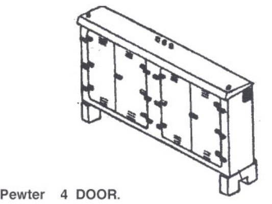 HO Electric Relay 4-Dr Cabinet